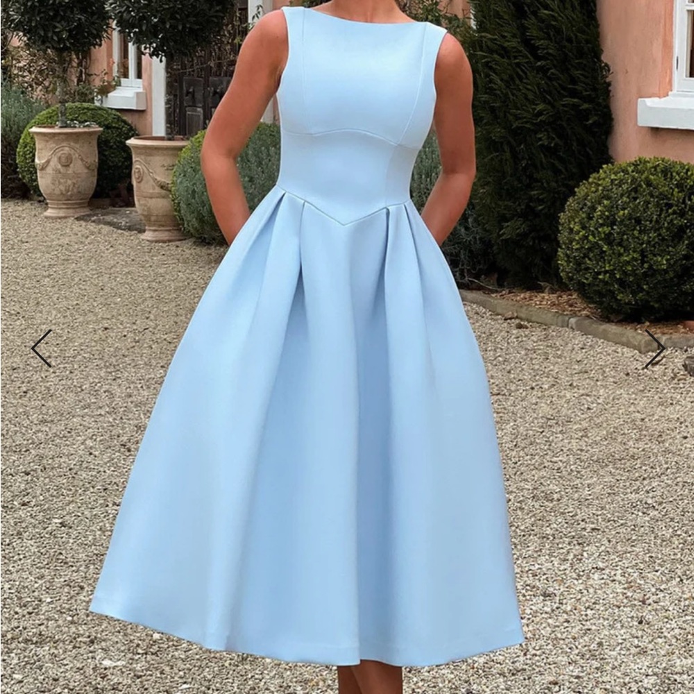 Clarabella Midi Dress Blue